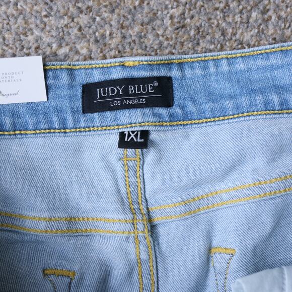 Judy Blue Shorts 1XL Stretch Demin High Waist - Picture 6 of 7